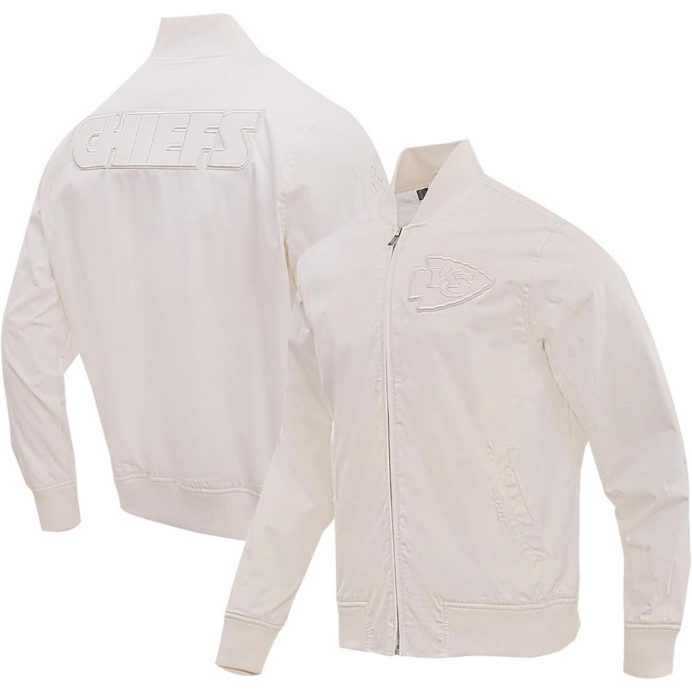 imagePro Standard Mens NFL Neutral Twill JacketKansas City Chiefs Cream