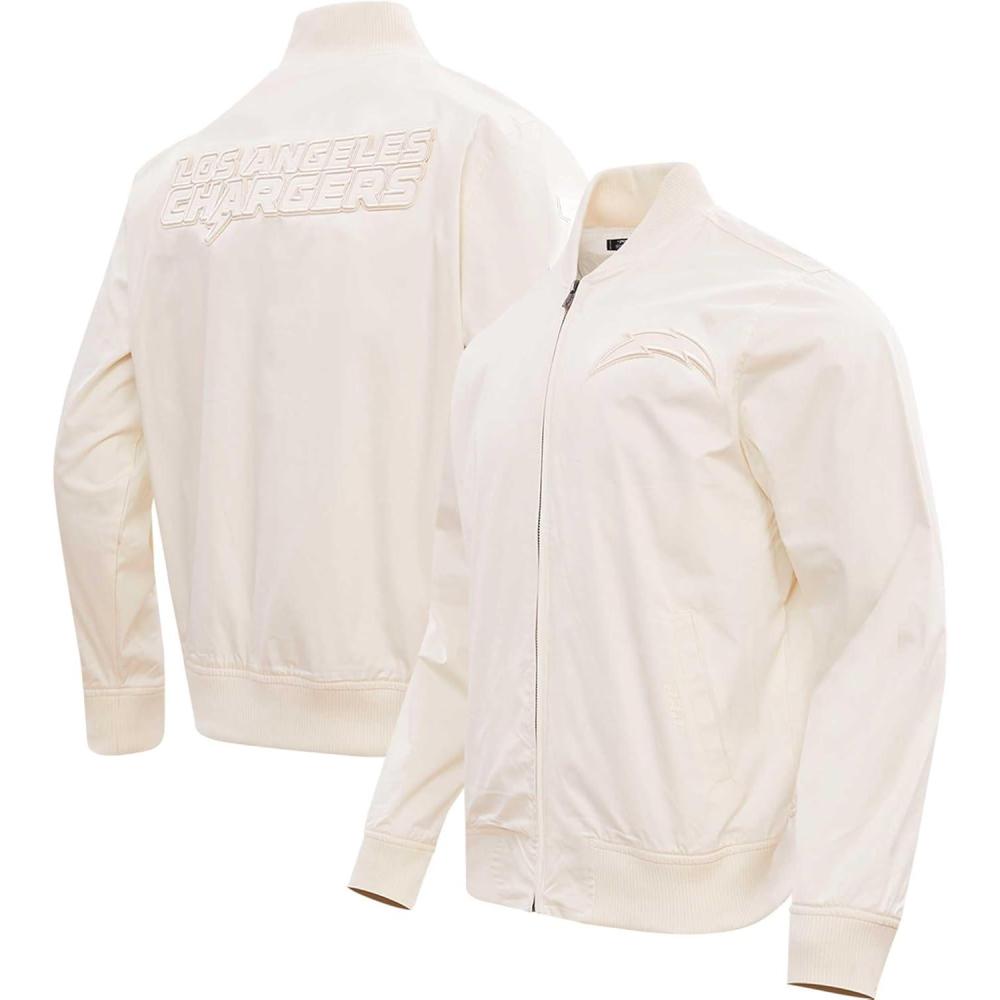 imagePro Standard Mens NFL Neutral Twill JacketLos Angeles Chargers Cream