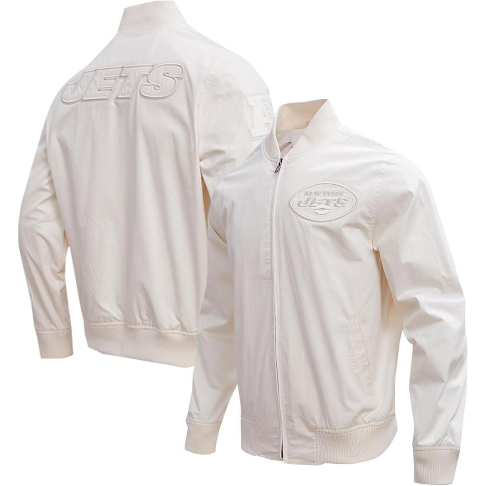 imagePro Standard Mens NFL Neutral Twill JacketNew York Jets Cream