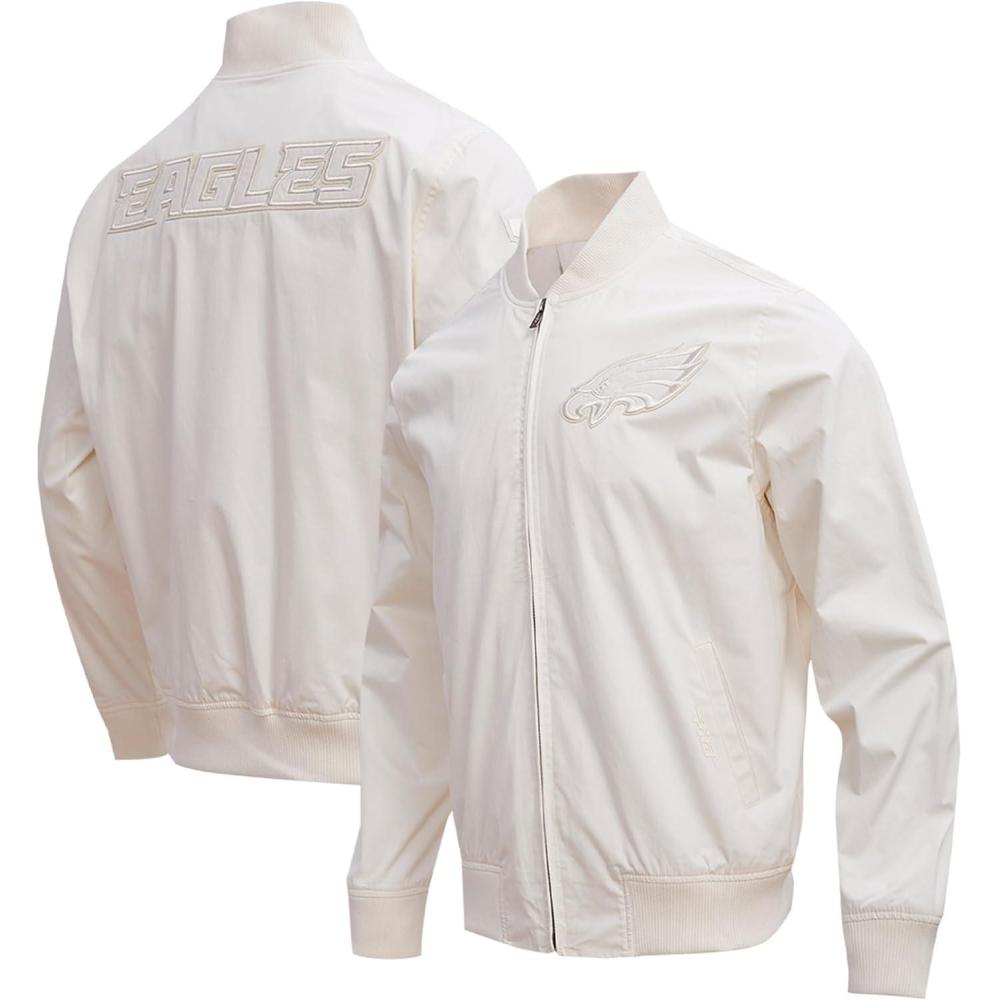 imagePro Standard Mens NFL Neutral Twill JacketPhiladelphia Eagles Cream