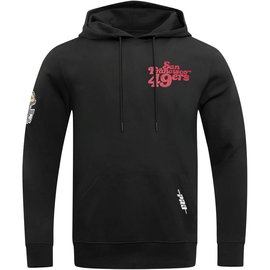 imagePro Standard Mens NFL Souvenir Brushed Back French Terry Pull Over HoodieBlack