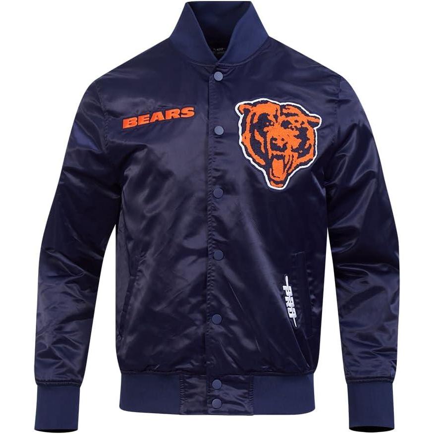 imagePro Standard Mens NFL Souvenir Satin JacketNavy