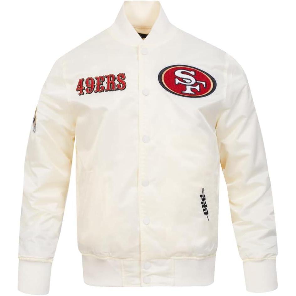 imagePro Standard Mens NFL Souvenir Satin JacketOffwhite