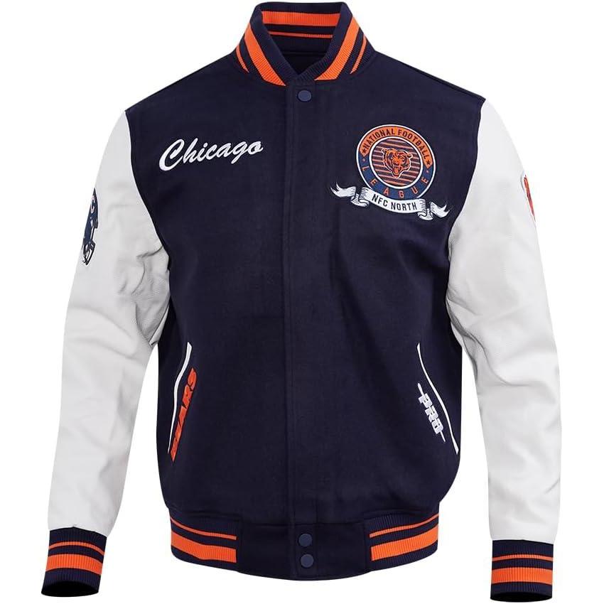 imagePro Standard Mens NFL Team Badge Varsity JacketCHICAGO BEARS