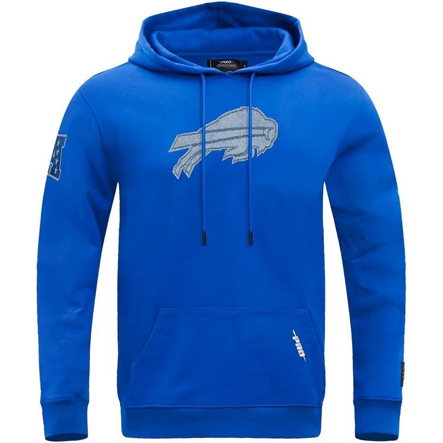 imagePro Standard Mens NFL Varsity Blues Brushed Back French Terry Pull Over HoodieBlue