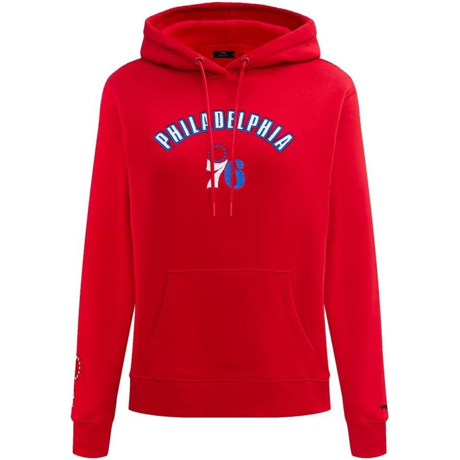 imagePro Standard Womens NBA Classic Chenille Pull Over HoodieRed