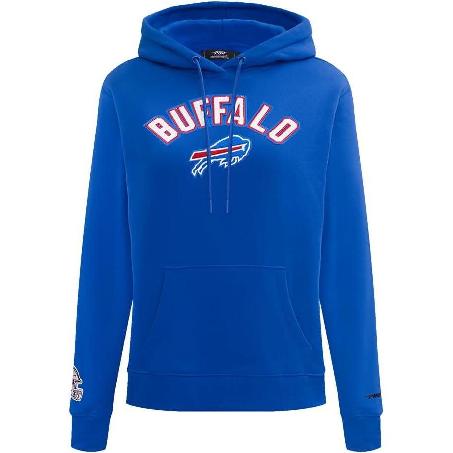 imagePro Standard Womens NFL Classic Chenille Brushed Back French Terry Pull Over HoodieRoyal Blue