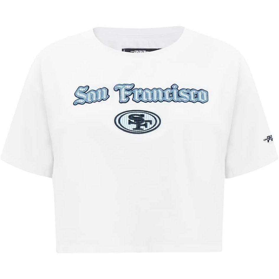 imagePro Standard Womens NFL Country Club Short Sleeve Boxy TeeWhite