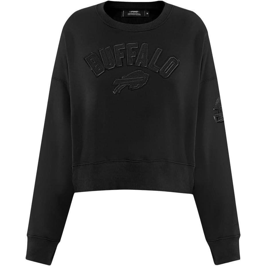 imagePro Standard Womens NFL Crewneck SweatshirtTriple Black