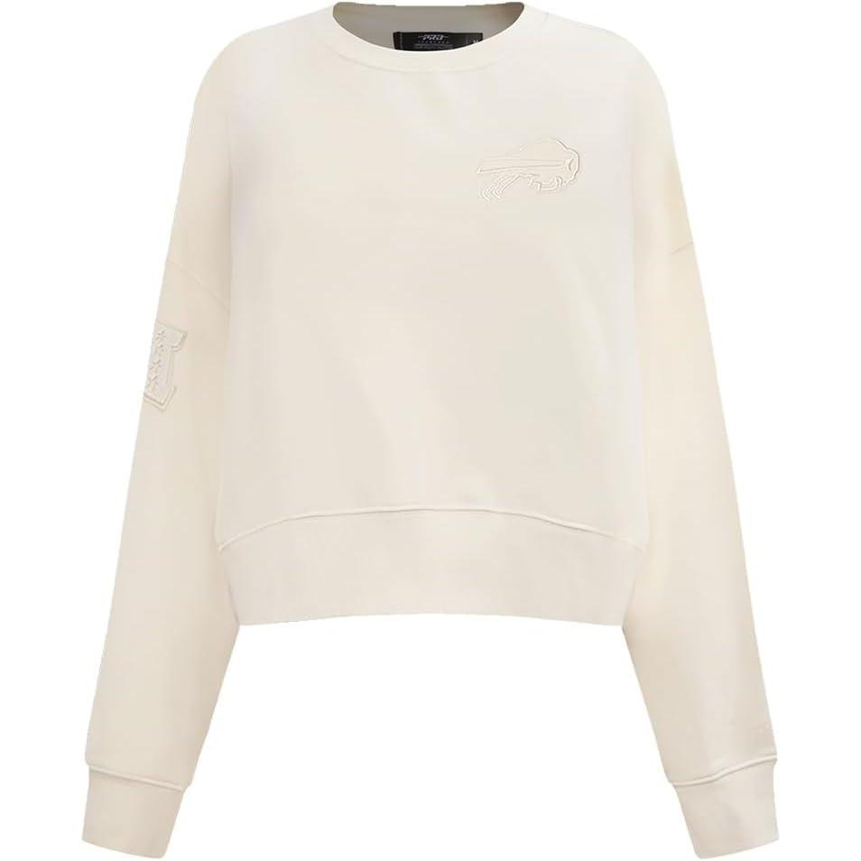 imagePro Standard Womens NFL Neutral Brushed Back French Terry Crewneck Sweatshirt