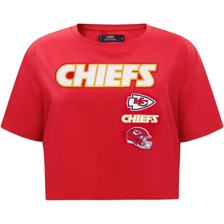 imagePro Standard Womens NFL Retro Classics Short Sleeve Boxy TeeRed