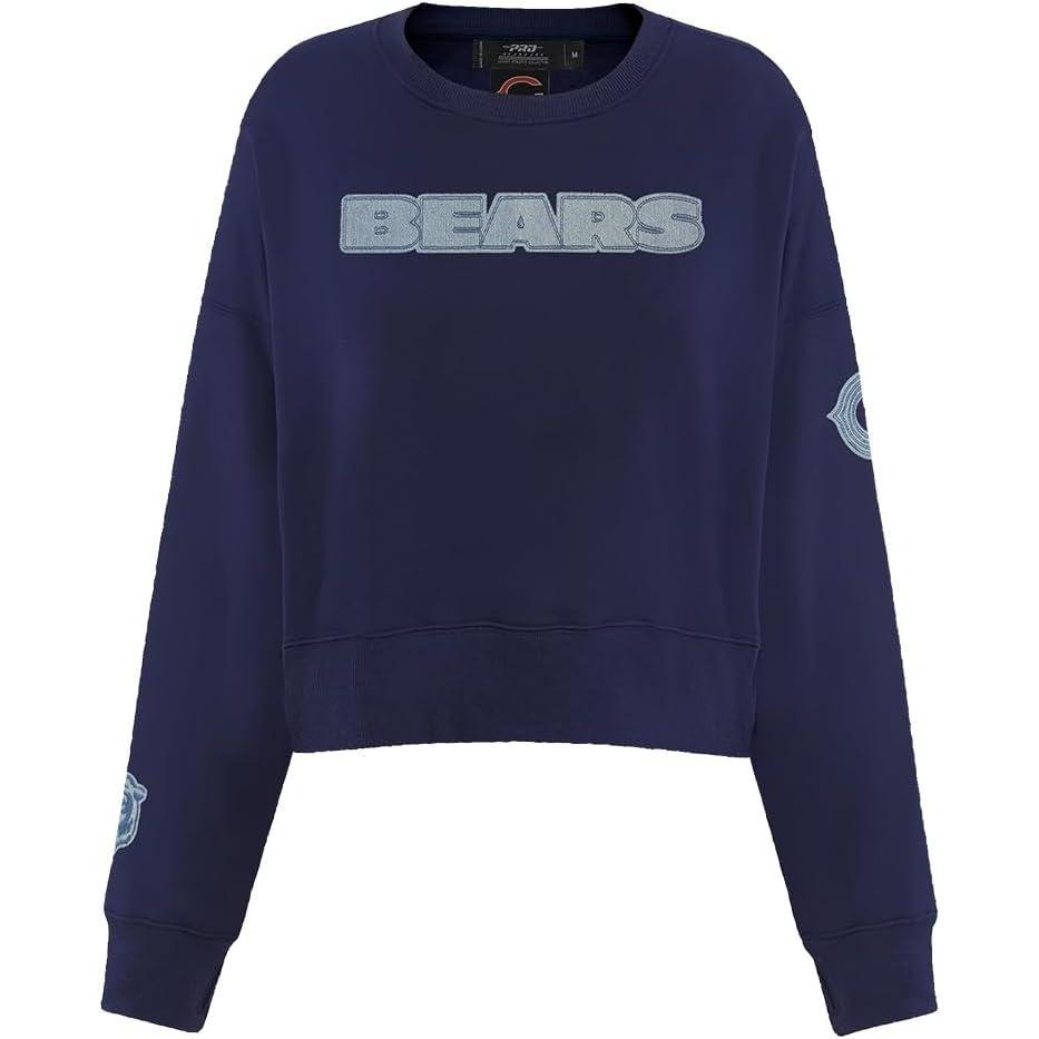 imagePro Standard Womens NFL Varsity Blues Brushed Back French Terry Crewneck SweatshirtMidnight Navy