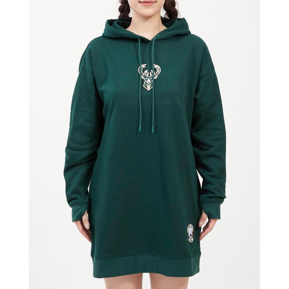 imageWomens NBA Classic Chenille Hoodie DressForest Green