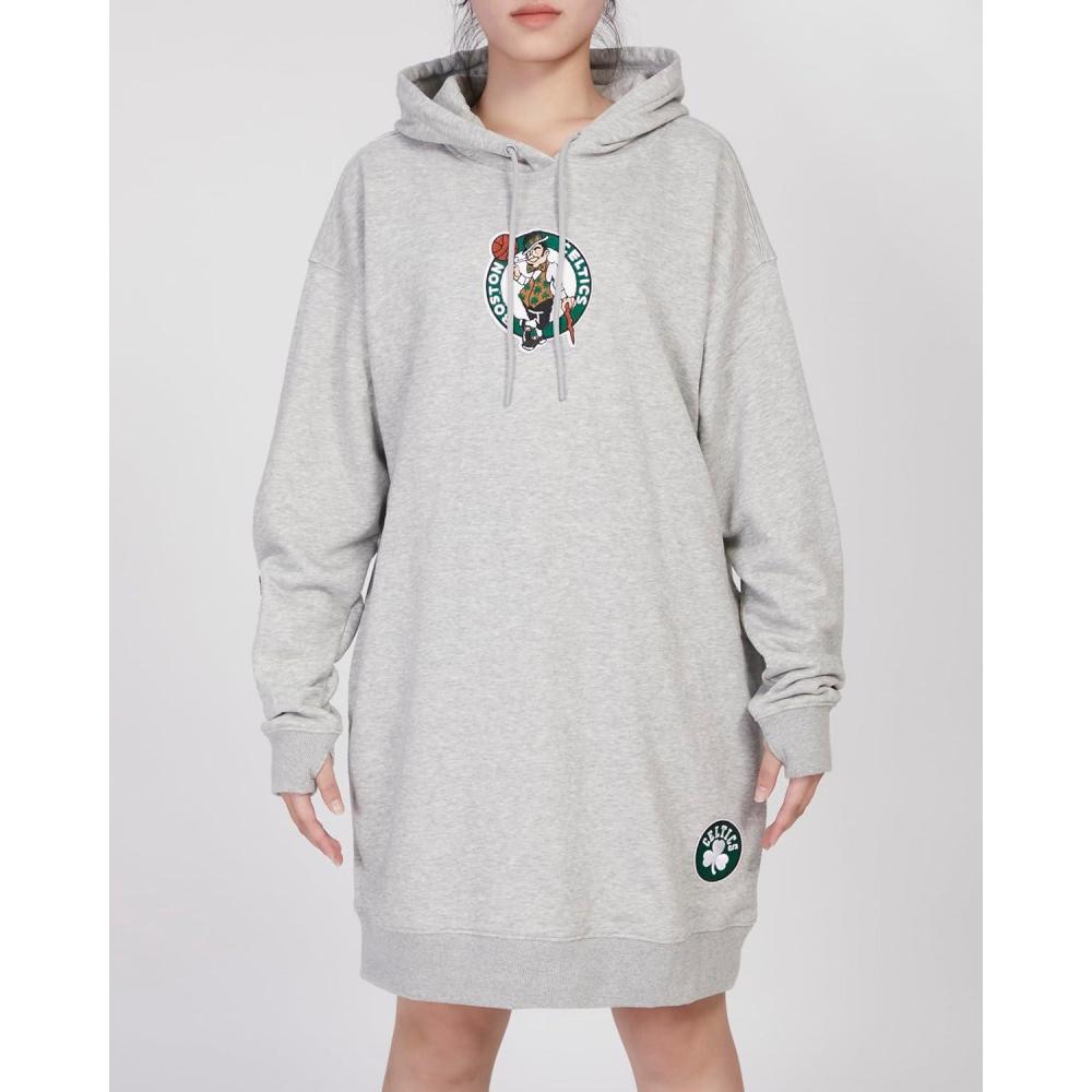 imageWomens NBA Classic Chenille Hoodie DressHeather Grey