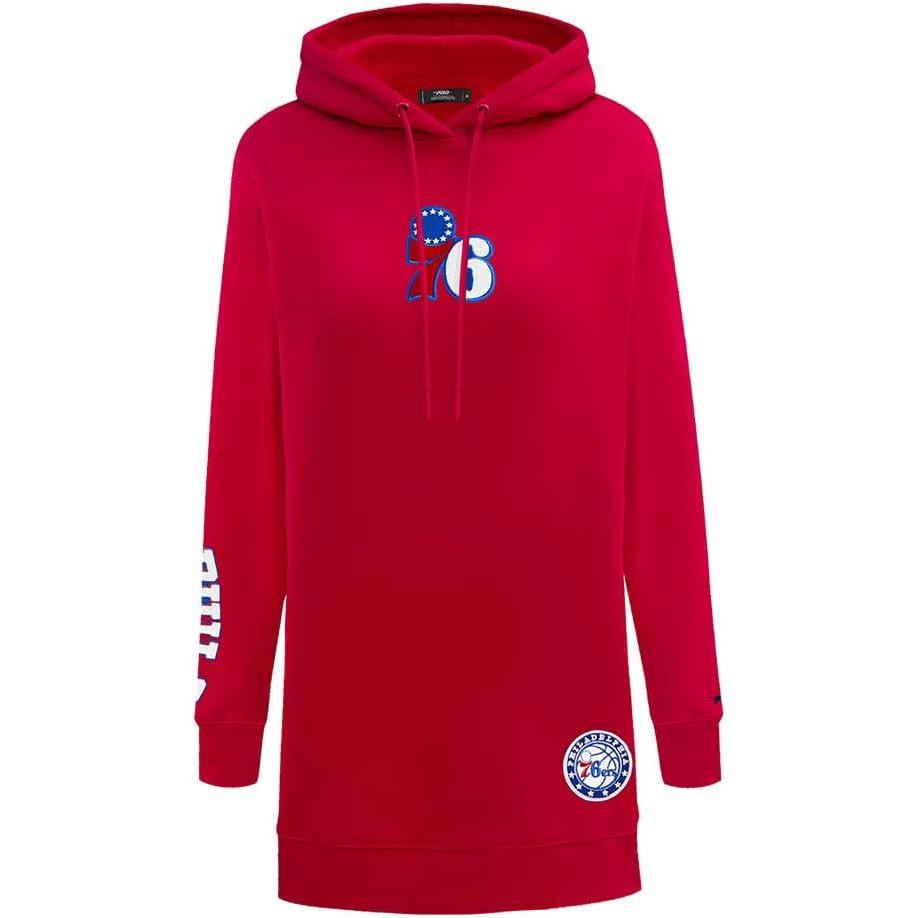 imageWomens NBA Classic Chenille Hoodie DressRed