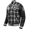 Mens NFL Pro Prep Varsity Jacket(White)