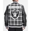 Mens NFL Pro Prep Varsity Jacket(White)