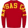 Mens NFL Wingspan Fleece Crewneck Sweatshirt(Red)