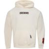 Mens NFL Wingspan Fleece Pull Over Hoodie(Eggshell)