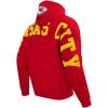 Mens NFL Wingspan Fleece Pull Over Hoodie(Red)