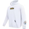 Mens NFL Wingspan Fleece Pull Over Hoodie(White)