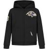 Pro Standard Big Boys NFL Classic Chenille Full Zip Hoodie(Black)