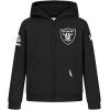 Pro Standard Big Boys NFL Classic Chenille Full Zip Hoodie(Black)