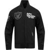 Pro Standard Men’s Black Las Vegas Raiders Paint The City Twill Full-Zip Jacket