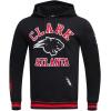 Pro Standard Mens College Classic Chenille Pull Over Hoodie(Black/Red/Black)