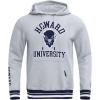 Pro Standard Mens College Classic Chenille Pull Over Hoodie(Heather Grey/Midnight Navy)
