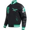 Pro Standard Mens NFL Best Of Varsity Jacket(Black/Green)