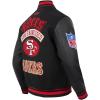 Pro Standard Mens NFL Best Of Varsity Jacket(Black/Red/Black)
