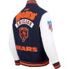 Pro Standard Mens NFL Best Of Varsity Jacket(Midnight Navy/Orange/Midnight Navy)