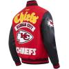 Pro Standard Mens NFL Best Of Varsity Jacket(Red/Black)