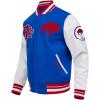Pro Standard Mens NFL Best Of Varsity Jacket(Royal Blue/Red)