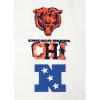 Pro Standard Mens NFL Chicago Bears Retro Cascade Shor Sleeve Tee Eggshell/Midnight Navy 2XL