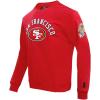 Pro Standard Mens NFL Classic Bristle Brushed Back French Terry Pull Over Hoodie(Red)