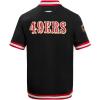 Pro Standard Mens NFL Classic Chenille Button Down(Black/Red)