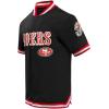 Pro Standard Mens NFL Classic Chenille Button Down(Black/Red)