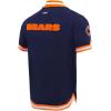 Pro Standard Mens NFL Classic Chenille Button Down(Midnight Navy/Orange)