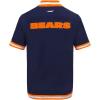 Pro Standard Mens NFL Classic Chenille Button Down(Midnight Navy/Orange)