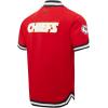 Pro Standard Mens NFL Classic Chenille Button Down(Red/Black)
