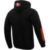 Pro Standard Mens NFL Classic Chenille Cotton Double Knit Athletic Short(Black)