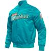 Pro Standard Mens NFL Classic Satin Jacket(Teal)