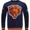 Pro Standard Mens NFL Mash Up Brushed Back French Terry Crewneck Sweatshirt(Blue)
