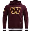 Pro Standard Mens NFL Mash Up Brushed Back French Terry Pull Over Hoodie(Red)