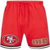 Pro Standard Mens NFL Mesh Short(Red/Black)