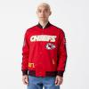 Pro Standard Mens NFL Pro Game Day Jacket Double Knit Jacket(Red/Black/White)