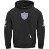 Pro Standard Mens NFL Reverse French Terry Brushed Back French Terry Pull Over Hoodie(Black)