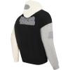 Pro Standard Mens NFL Reverse French Terry Fleece Pull Over Hoodie(Black)